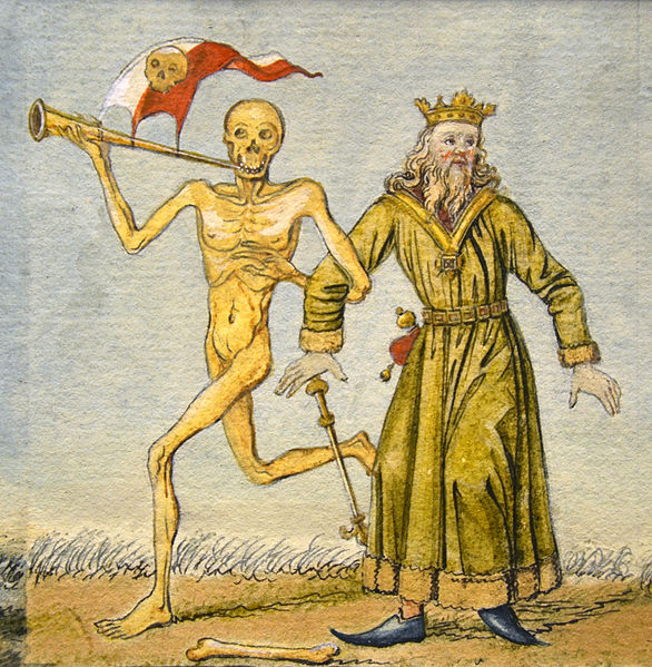 Tod und König beim Totentanz